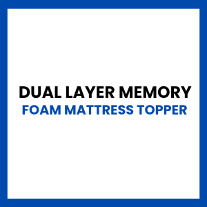 Dual layer memory foam mattress topper