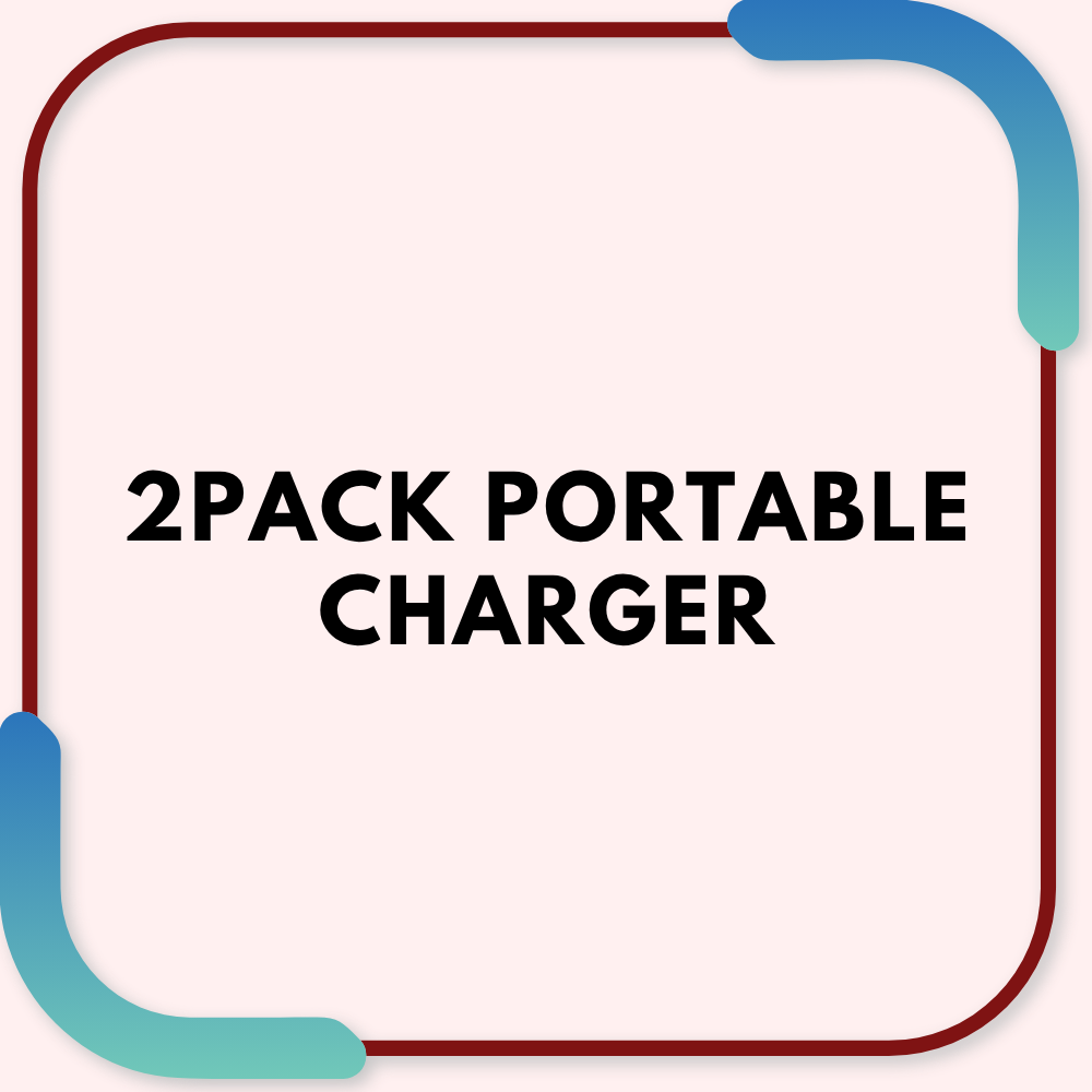 2 pack portable charger