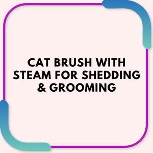 Cat Brush with Steam for Shedding & Grooming