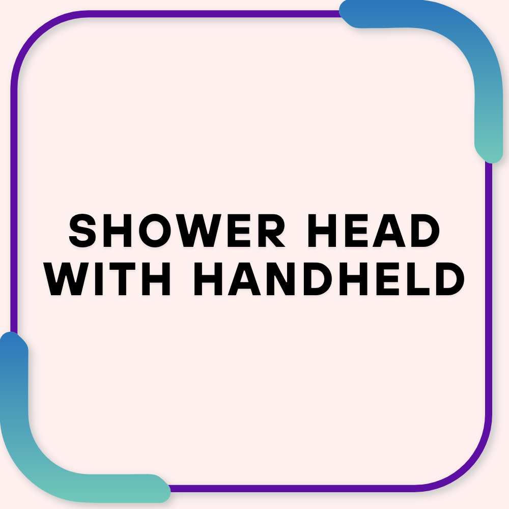 Shower head with handheld