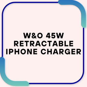 W&O 45W Retractable iPhone Charger