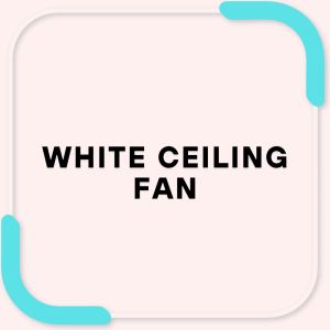 White ceiling fan
