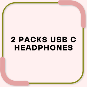 2 Packs USB C Headphones