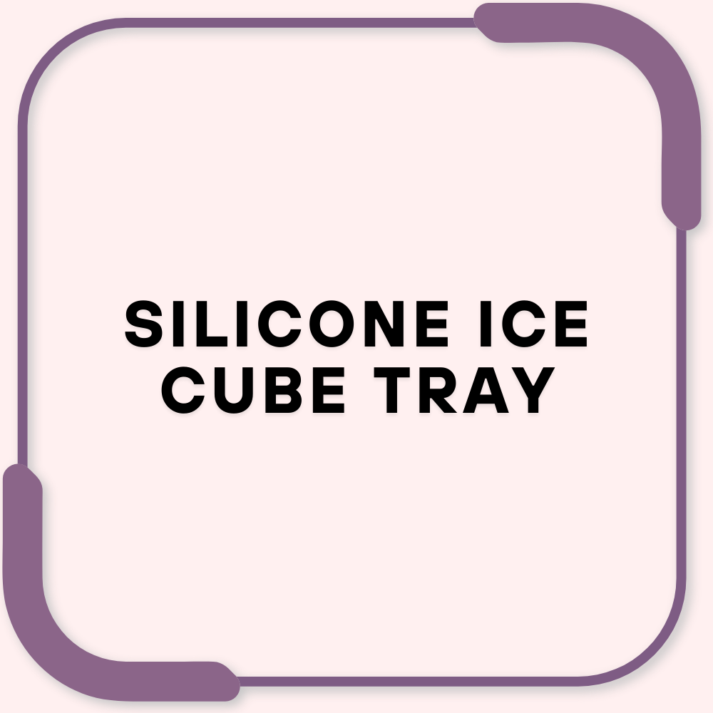 Silicone ice cube tray