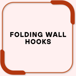 Folding wall hooks