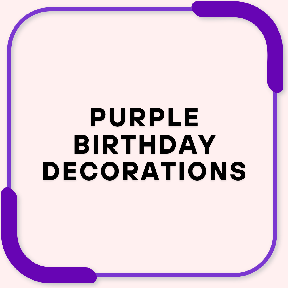 Purple Birthday Decorations