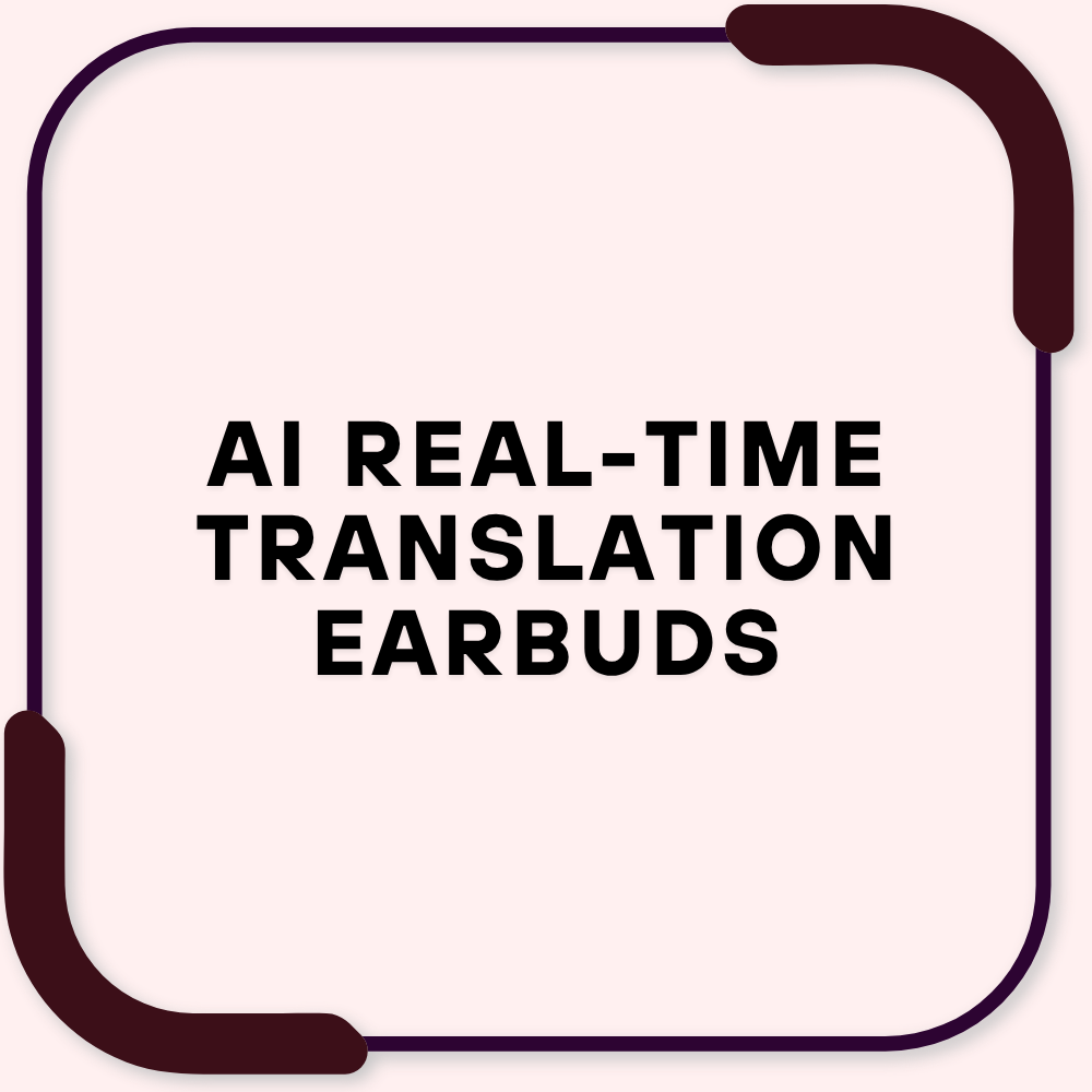 AI Real-Time Translation Earbuds
