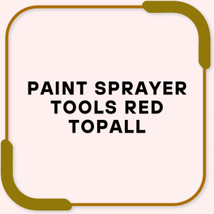 Paint Sprayer Tools Red TOPALL