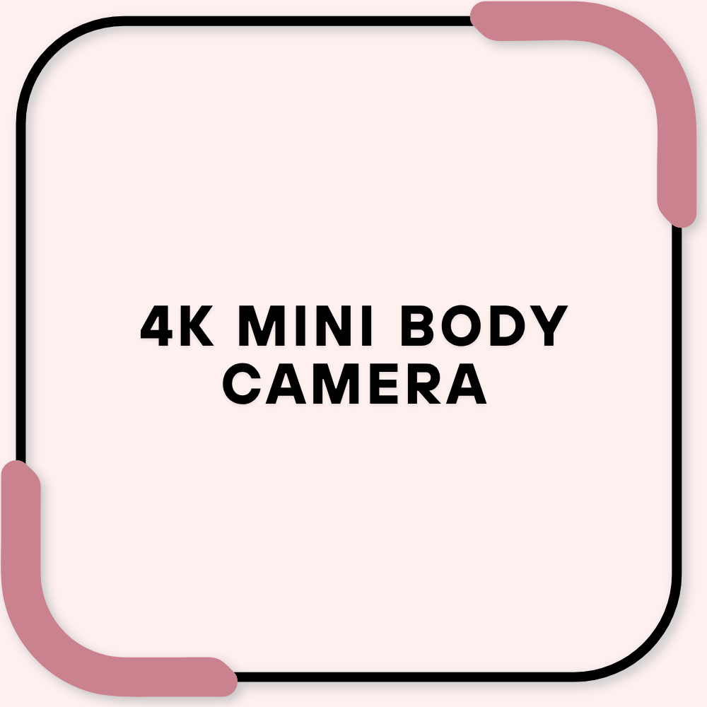 4K Mini Body Camera
