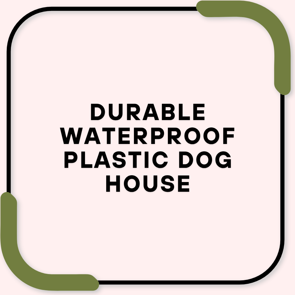 Durable Waterproof Plastic Dog House