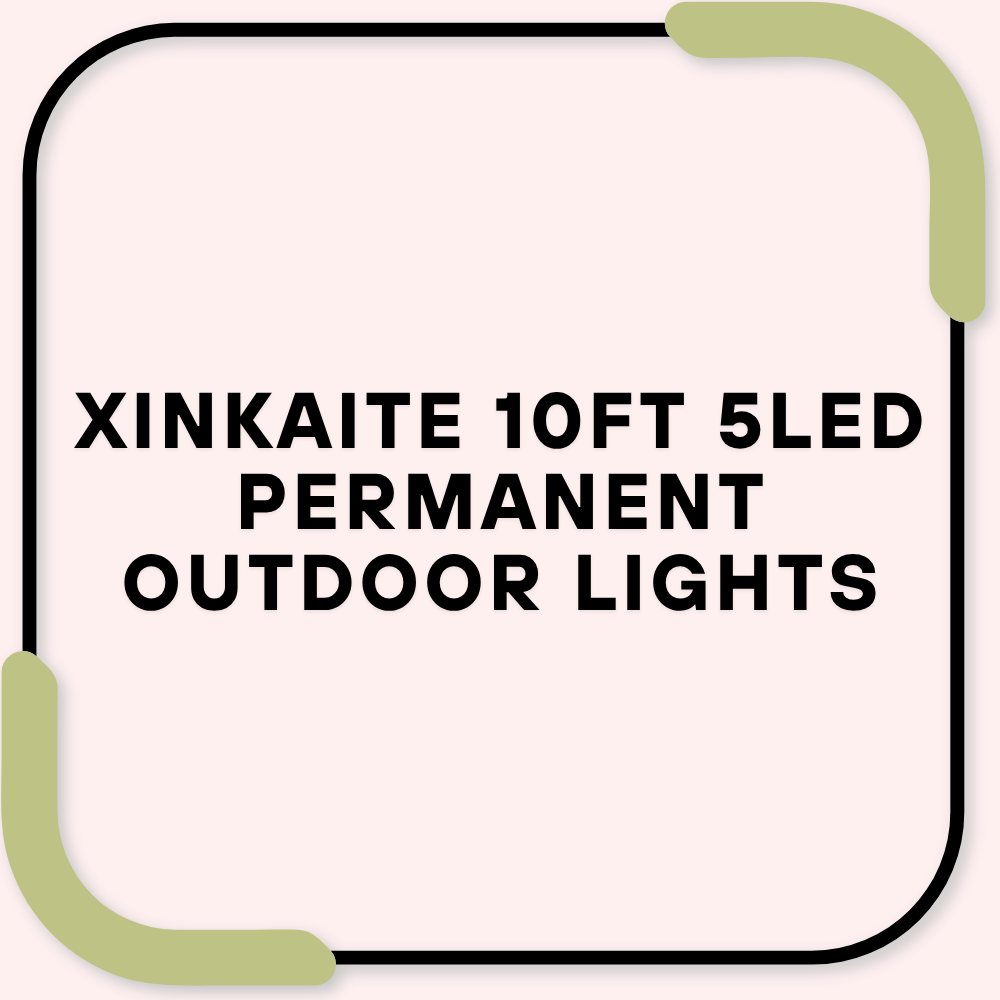 XINKAITE 10FT 5LED Permanent Outdoor Lights