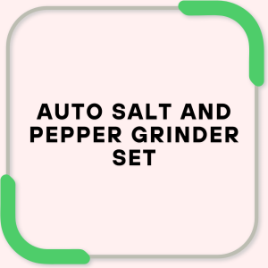 Auto salt and pepper grinder set