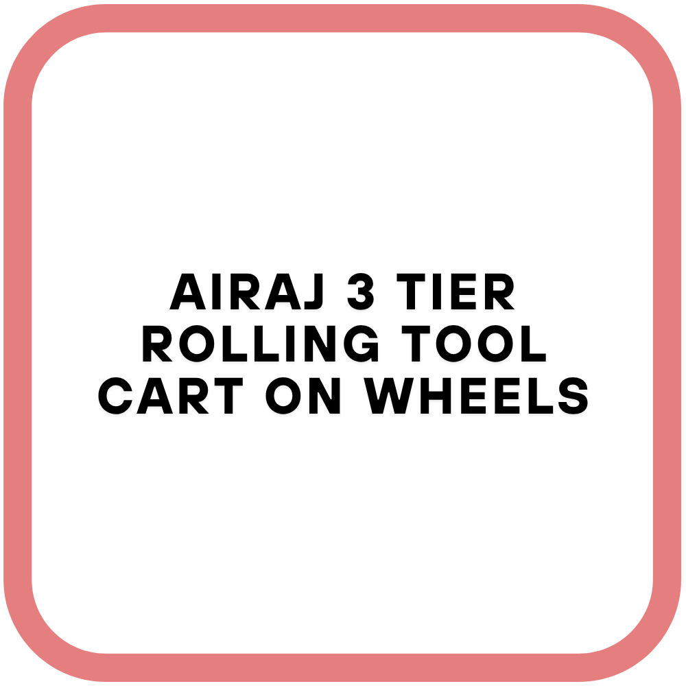 AIRAJ 3 Tier Rolling Tool Cart on Wheels