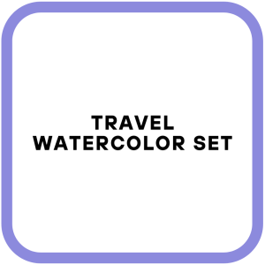 Travel watercolor set