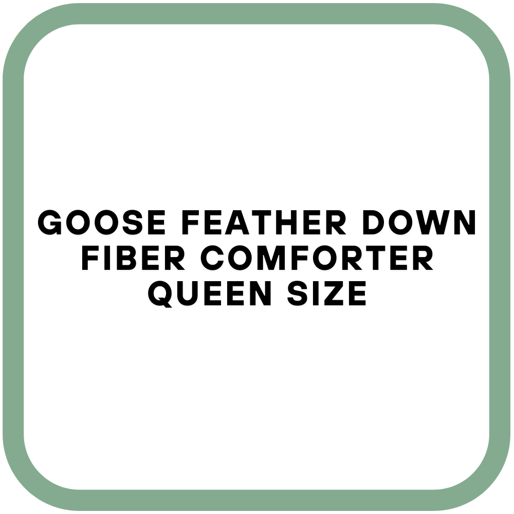 Goose Feather Down Fiber Comforter Queen Size