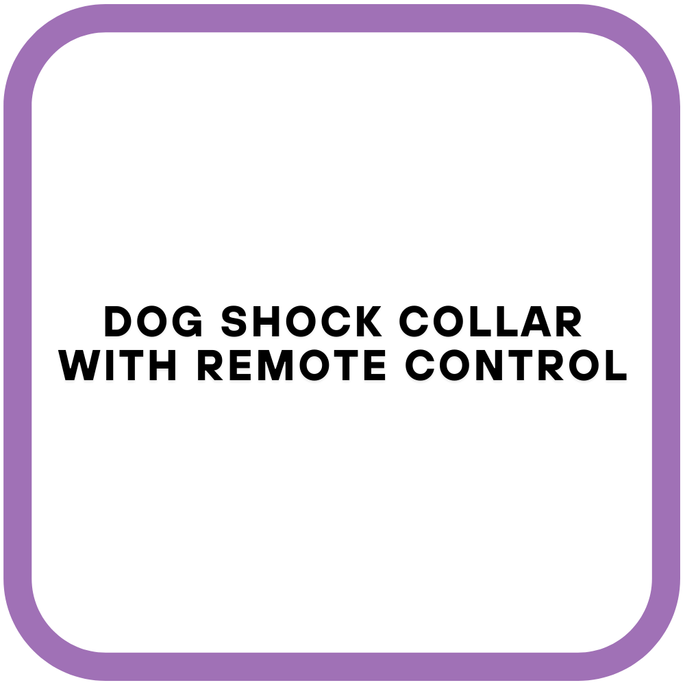 Dog shock collar with remote control