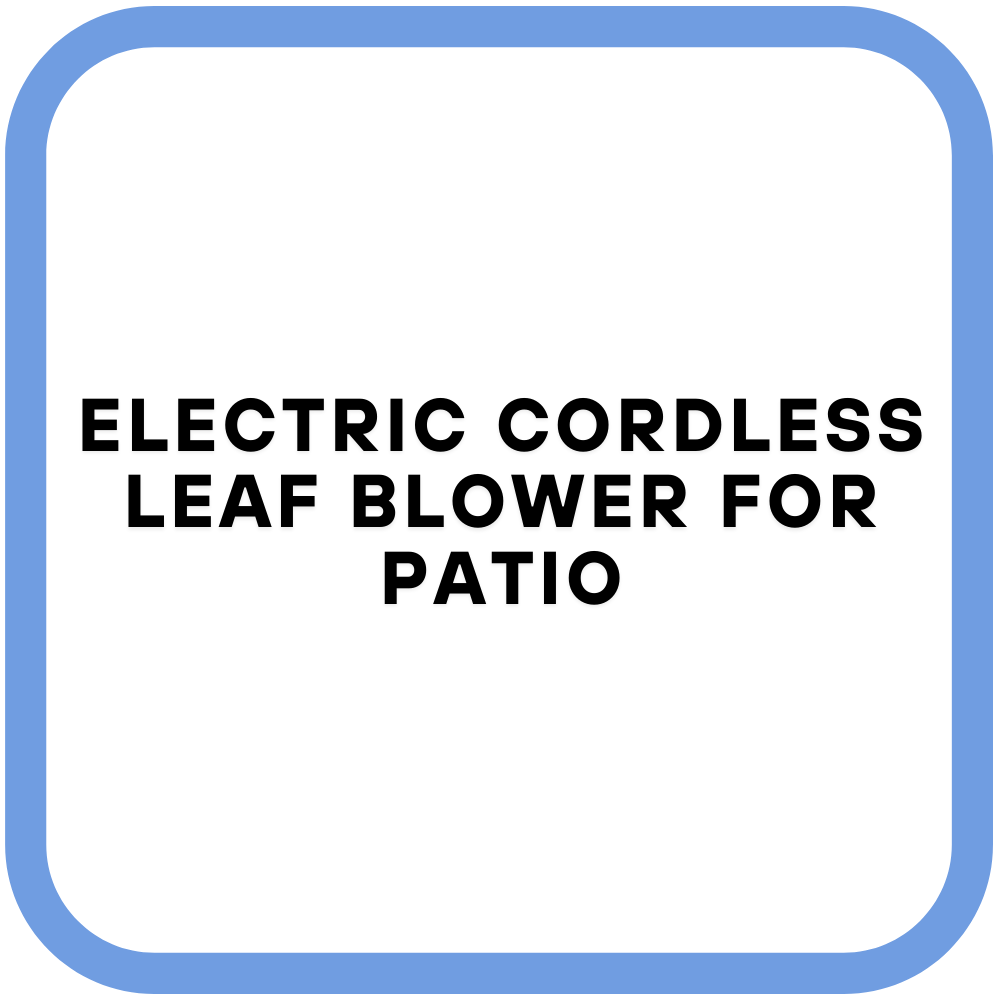 Electric Cordless Leaf Blower for Patio