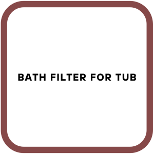 Bath filter for tub