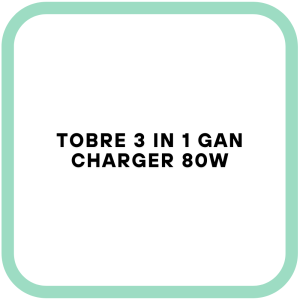 Tobre 3 in 1 GaN Charger 80W