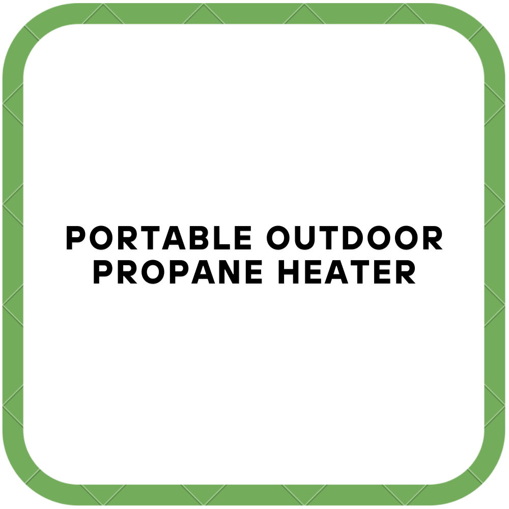 Portable outdoor propane heater