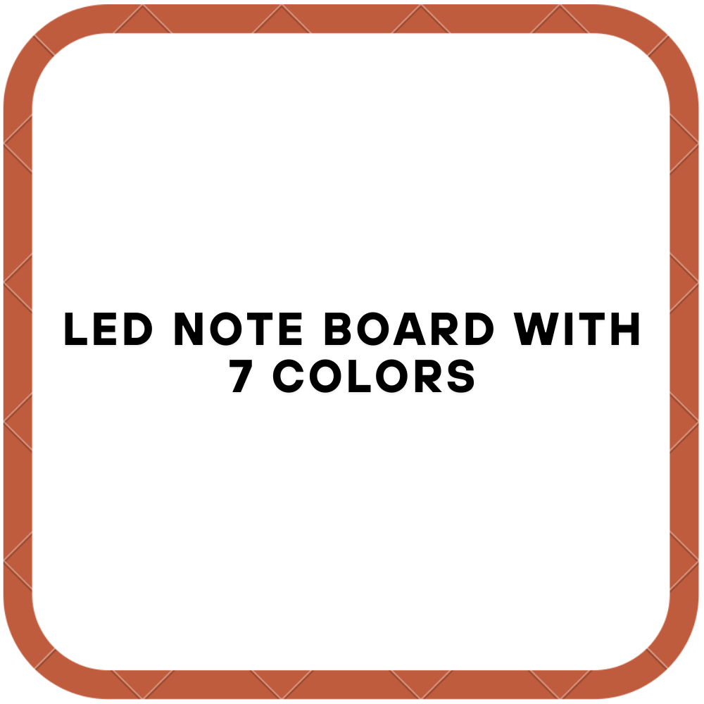 LED Note Board with 7 Colors