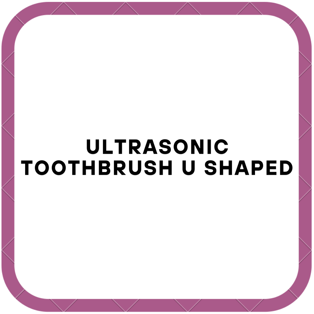 Ultrasonic toothbrush u shaped