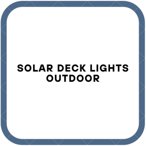 Solar deck lights outdoor