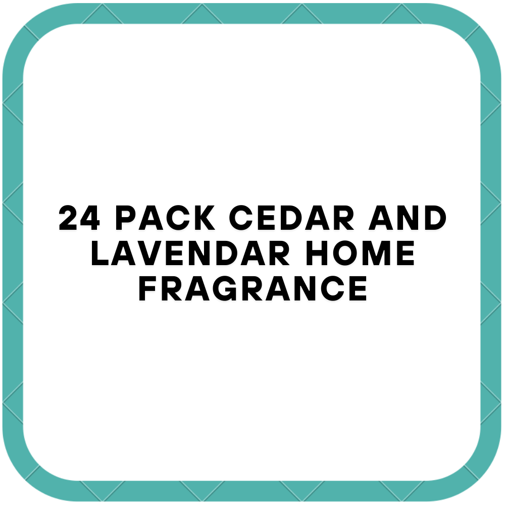 24 Pack Cedar and Lavendar Home Fragrance