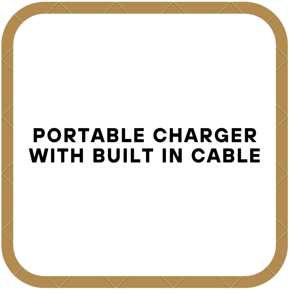 Portable Charger with Built in Cable
