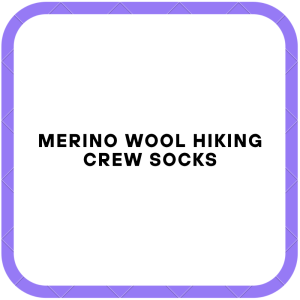 Merino Wool Hiking Crew Socks