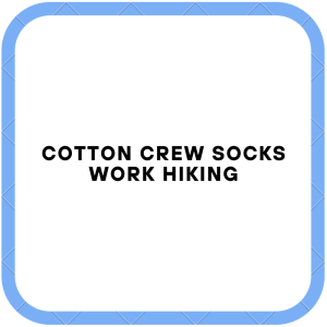 Cotton Crew Socks Work Hiking