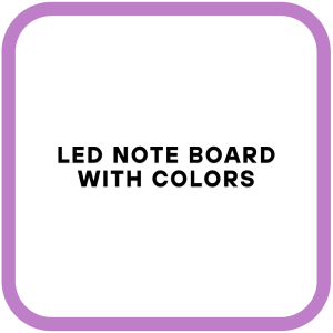 LED Note Board with Colors