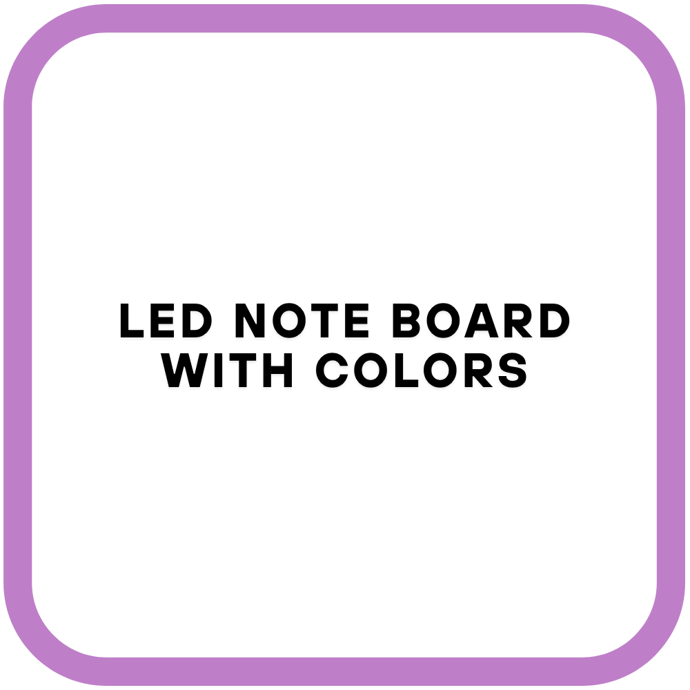 LED Note Board with Colors