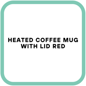 Heated Coffee Mug With Lid Red