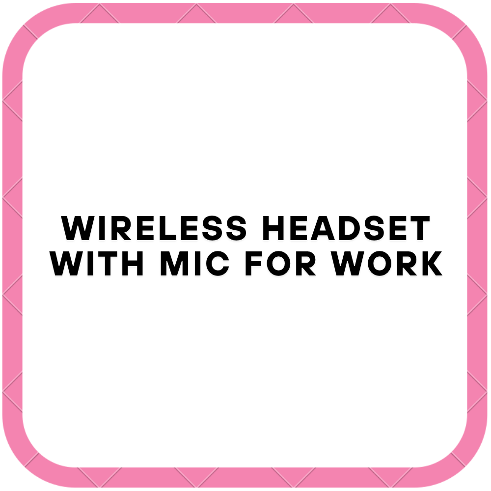 Wireless Headset With Mic For Work