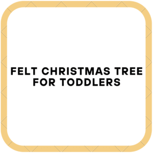 Felt Christmas Tree For Toddlers