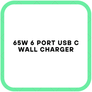 65W 6 Port USB C Wall Charger