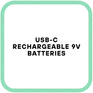 USB-C Rechargeable 9V Batteries