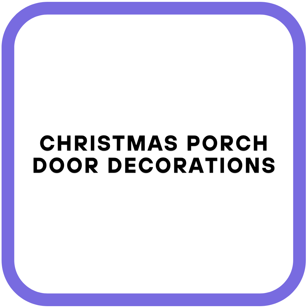 Christmas Porch Door Decorations