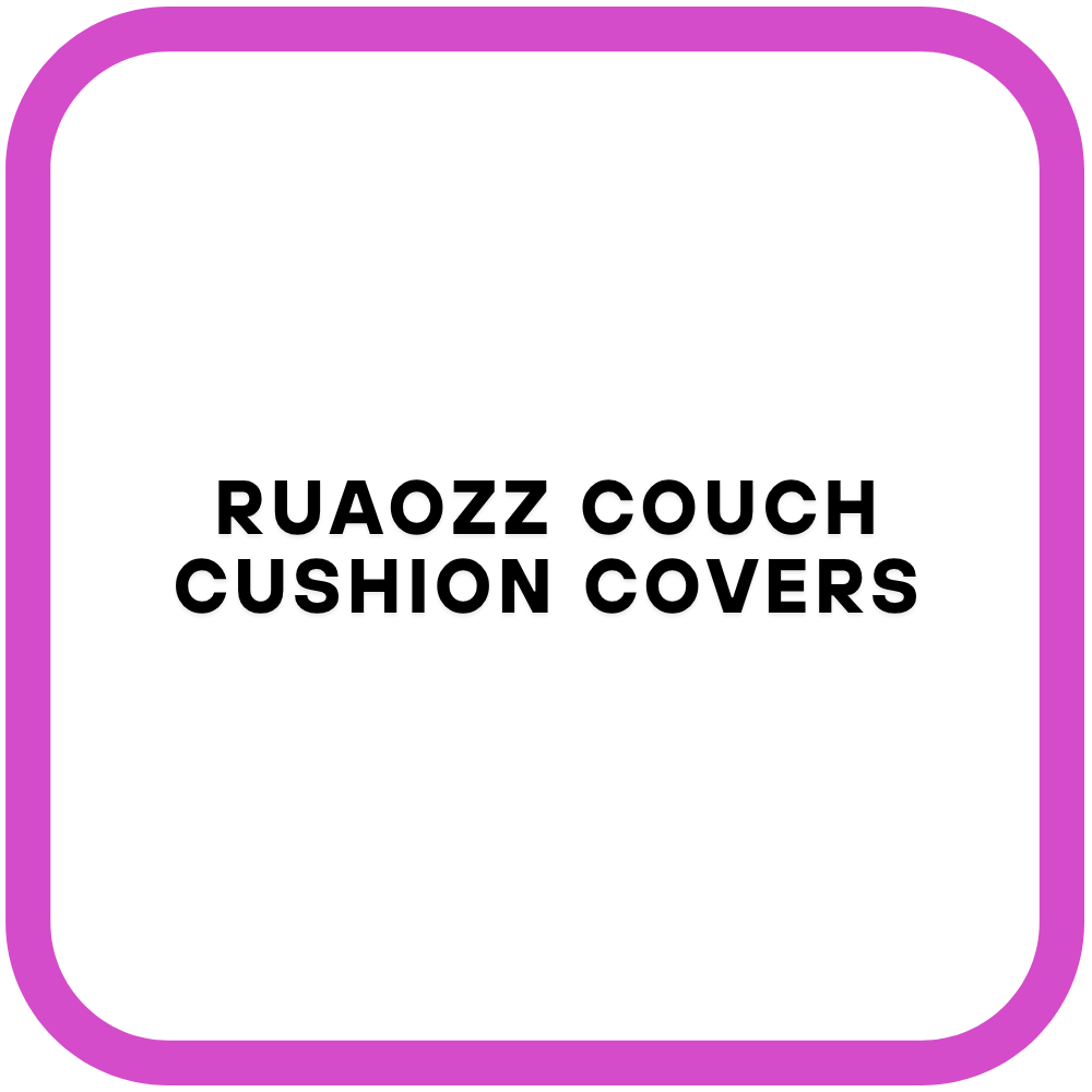 Ruaozz Couch Cushion Covers