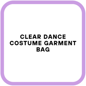 Clear Dance Costume Garment Bag