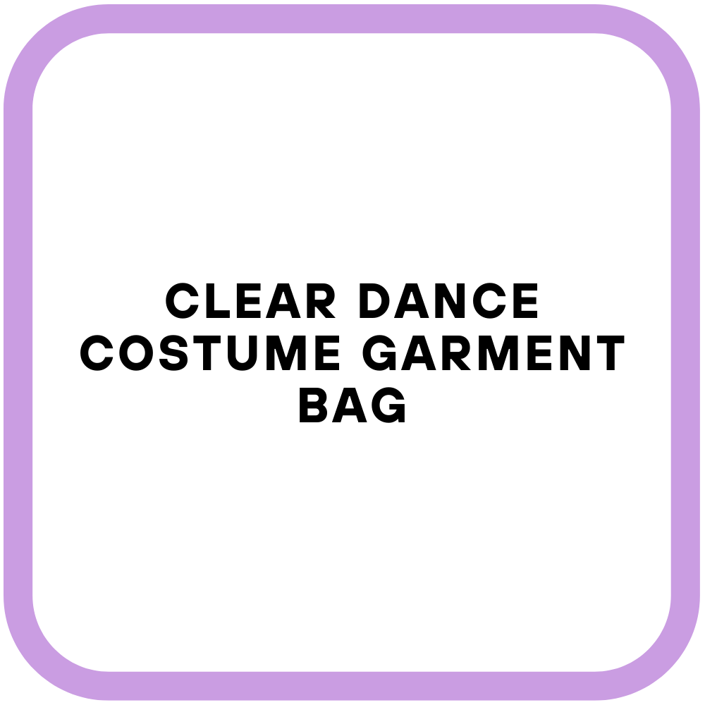 Clear Dance Costume Garment Bag