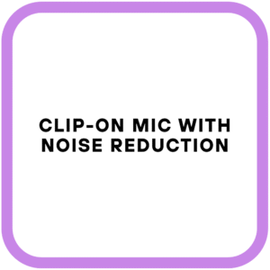 Clip-On Mic with Noise Reduction