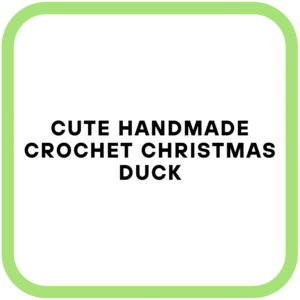 Cute Handmade Crochet Christmas Duck