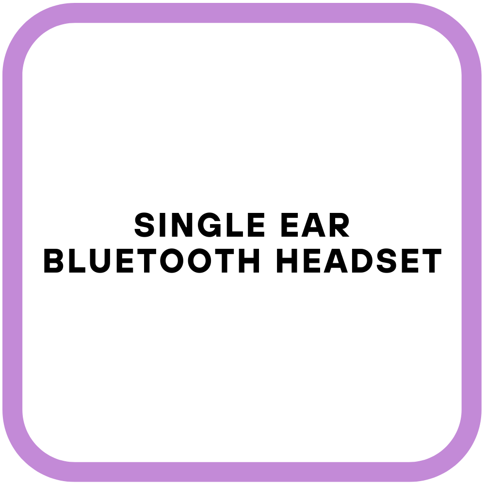 Single Ear Bluetooth Headset
