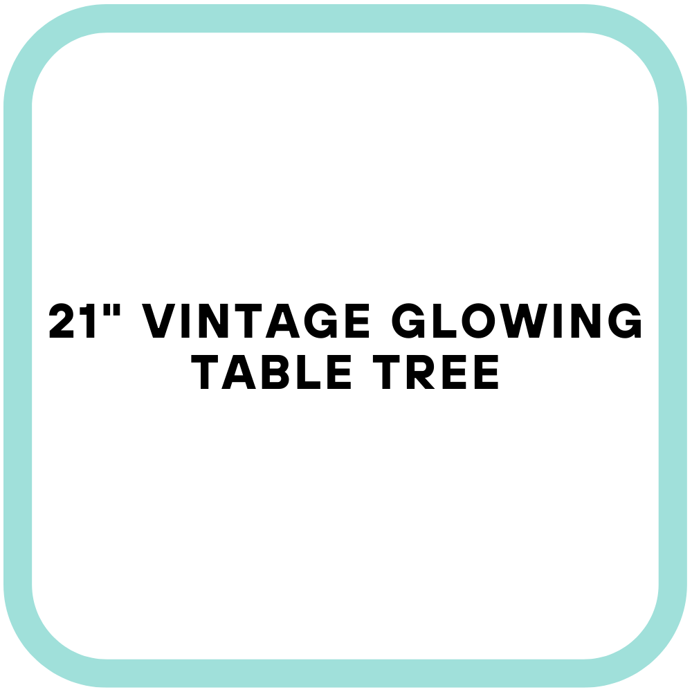 21" Vintage Glowing Table Tree