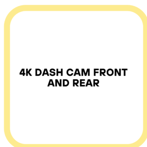4K Dash Cam Front and Rear