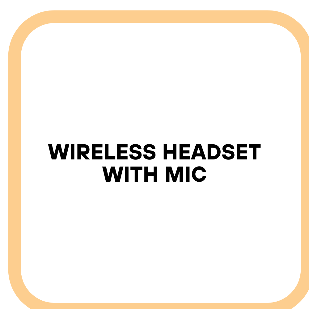 Wireless Headset with Mic