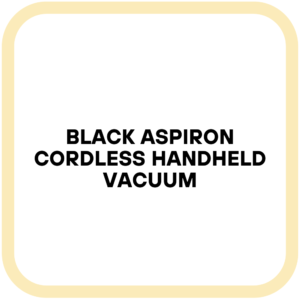 Black Aspiron Cordless Handheld Vacuum