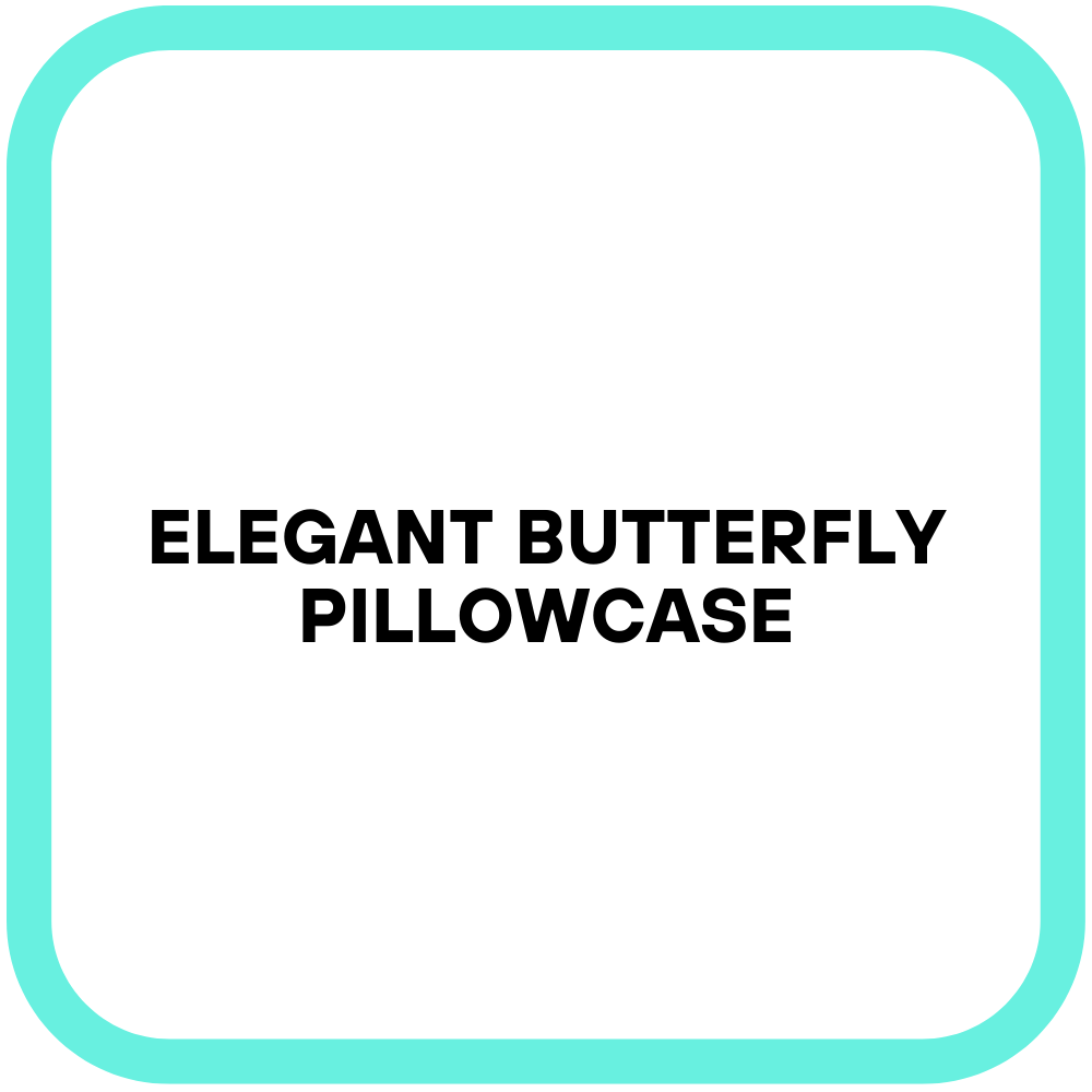 Elegant Butterfly Pillowcase